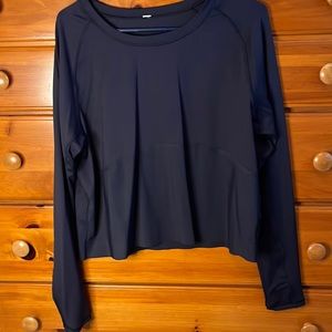 lululemon navy training long sleeve